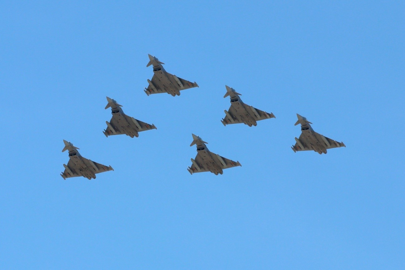 Eurofighters Ala 14 en formación