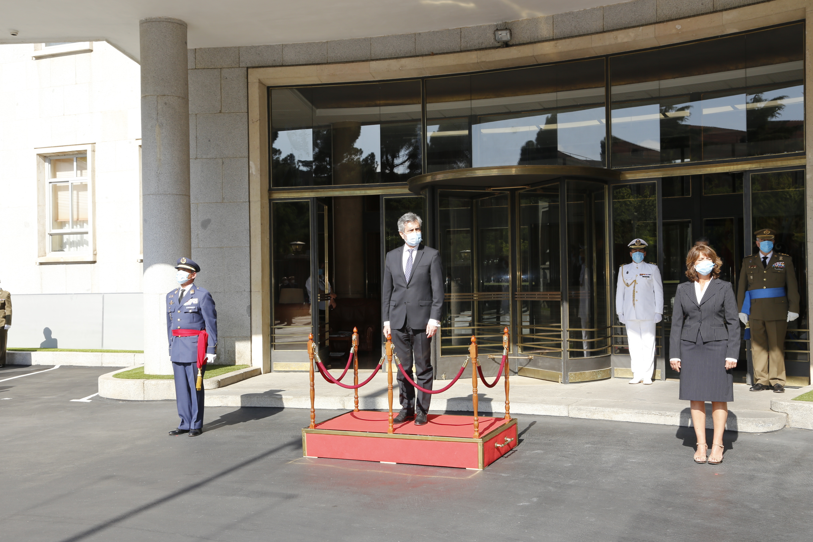 Solemn flag raising ceremony honoring the sixth Anniversary of the Proclamation of H.M. King Felipe VI