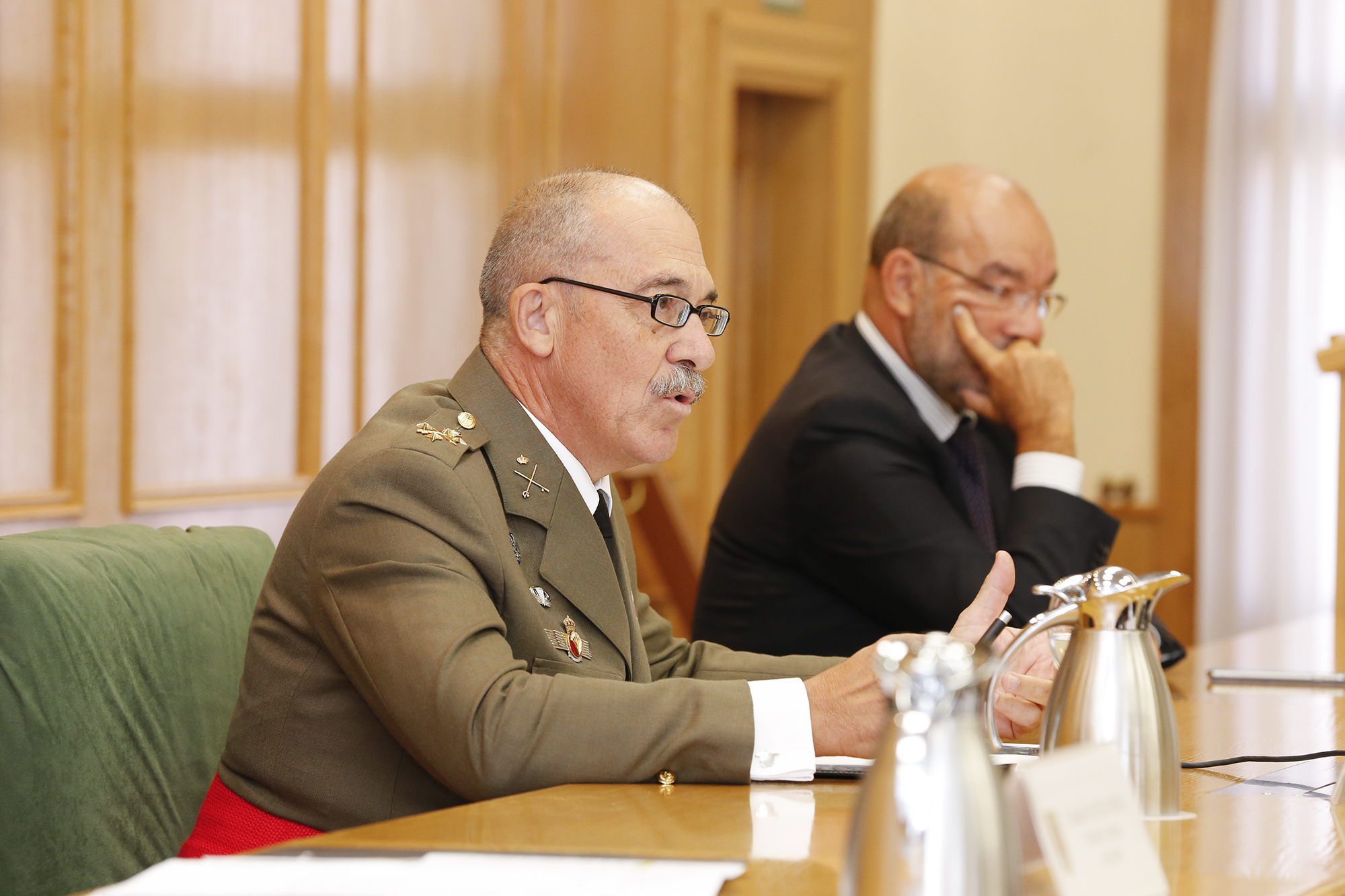 The Spanish Chief of Defence Staff closing the ceremony