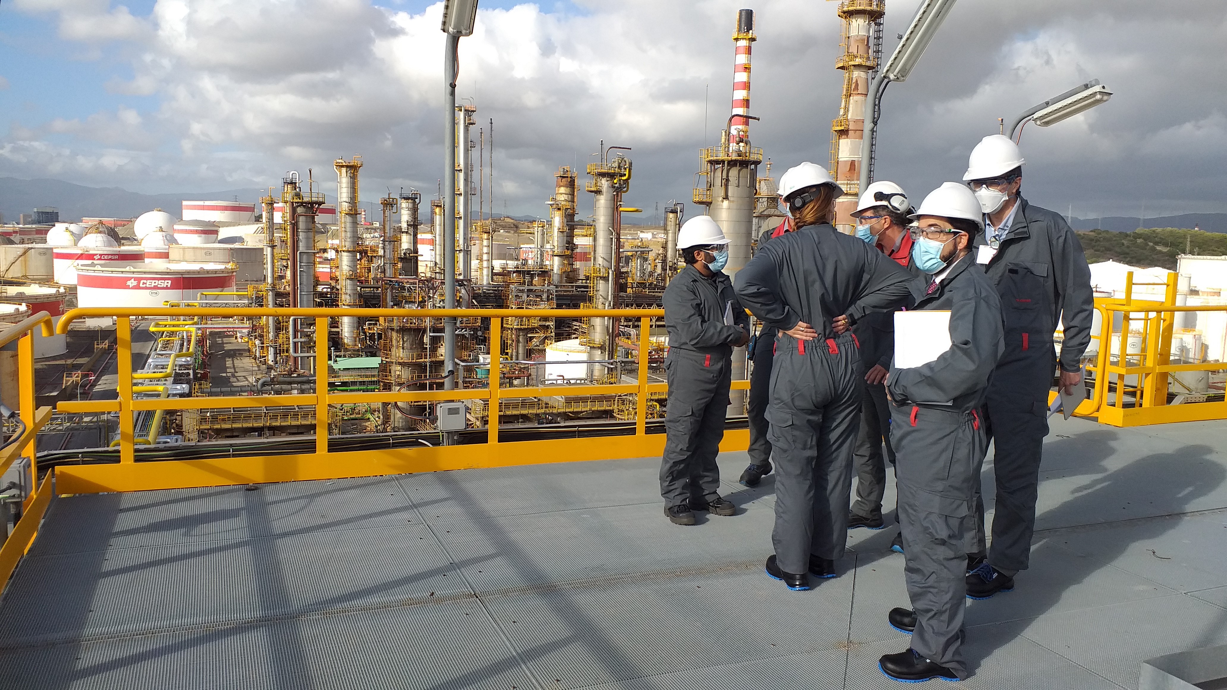Inspecting a chemical plant in Cadiz