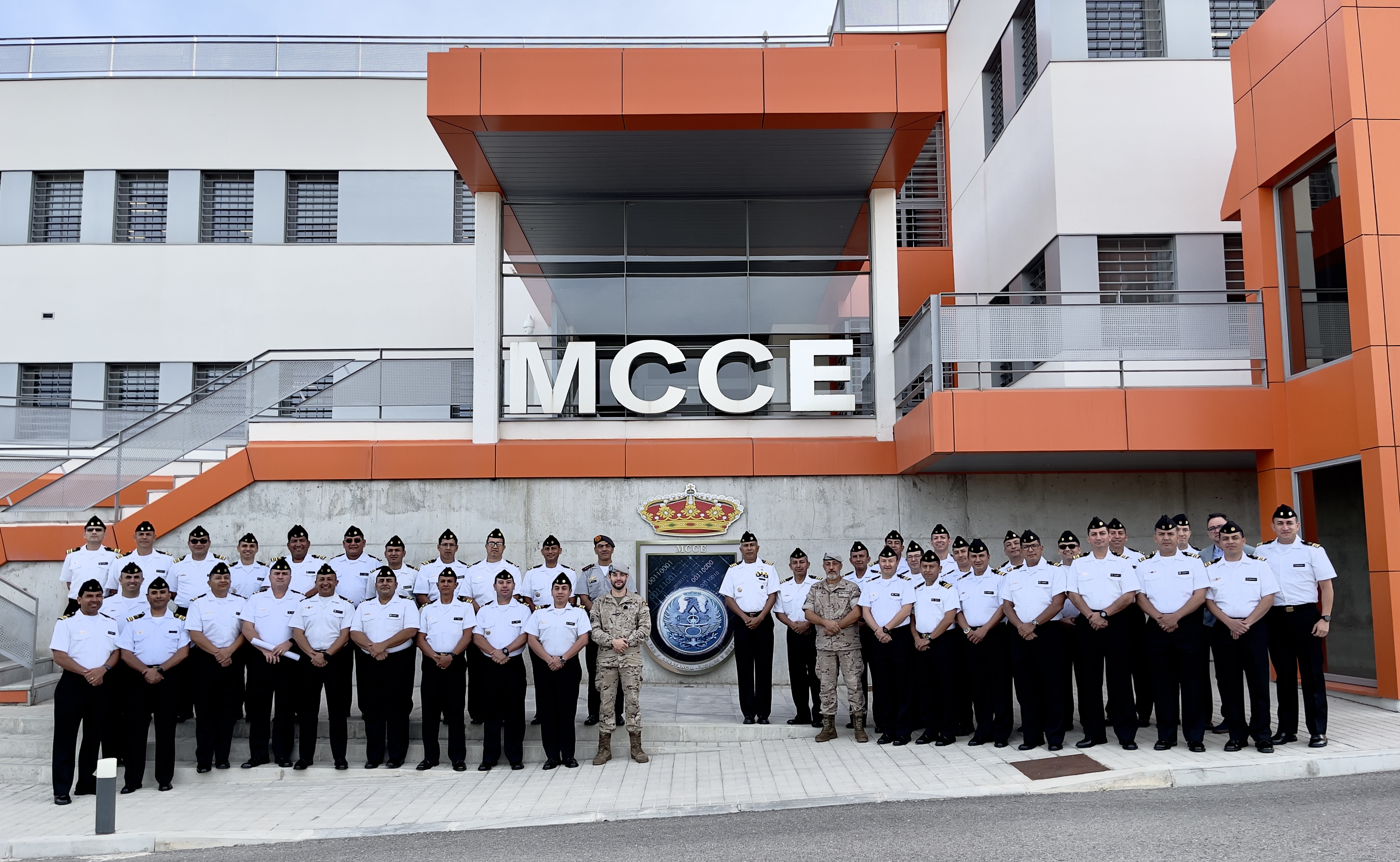 Group photo in front of the MCCE building