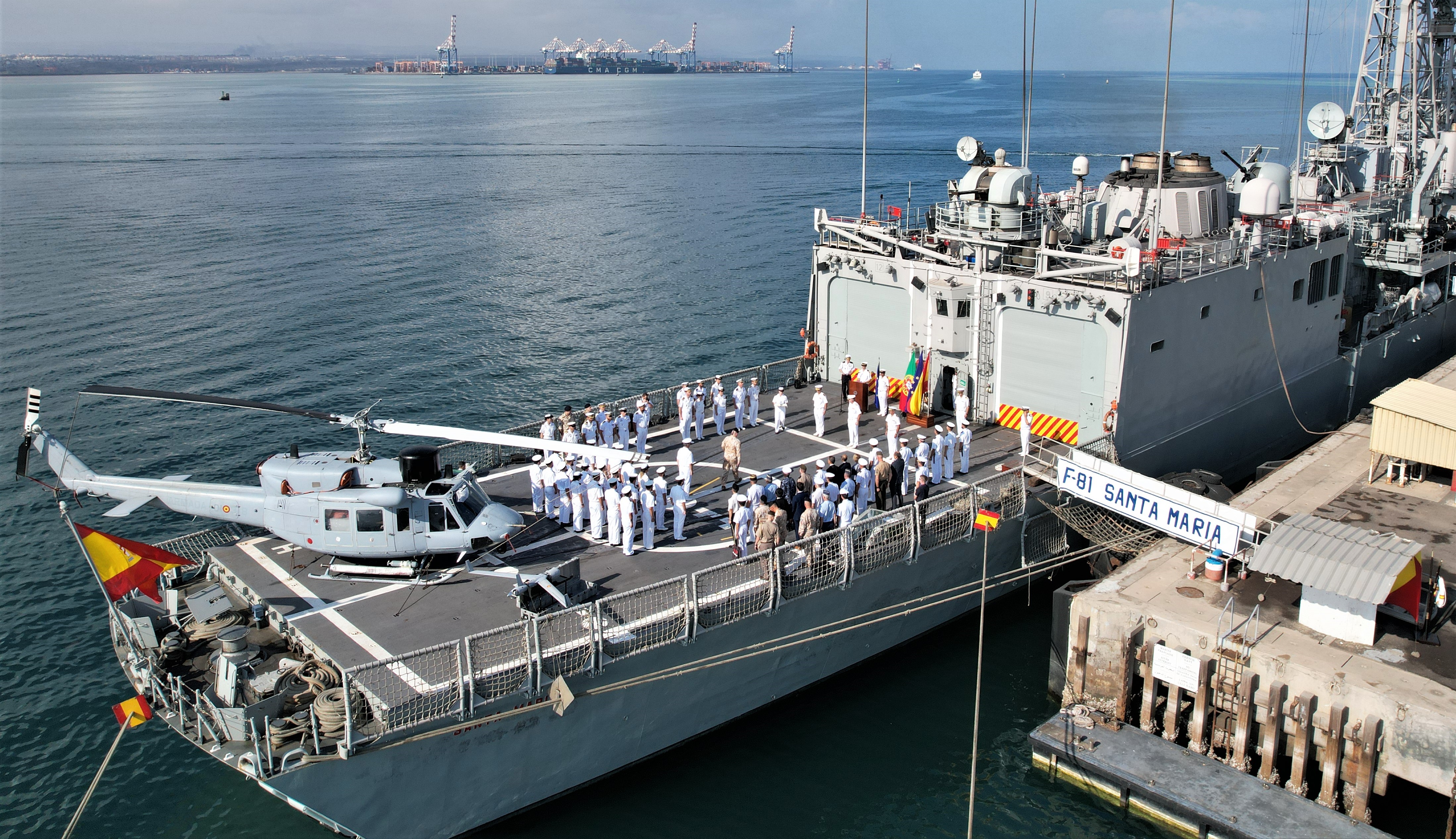 'Santa Maria' docked in Djibouti