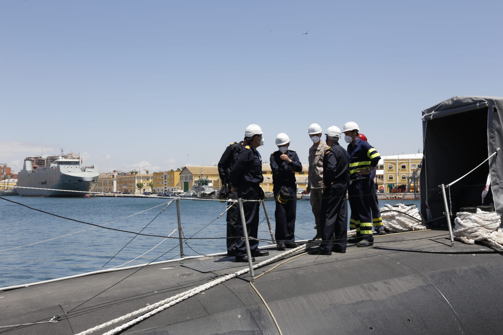 JEMAD visitando el submarino 'Isaac Peral' (S-81)