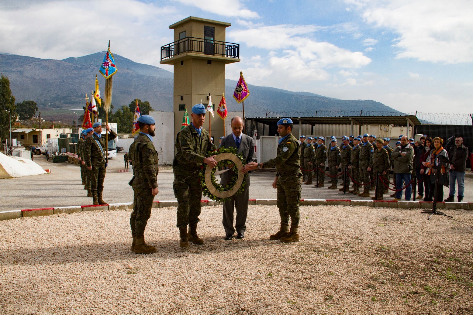 El contingente español en Líbano recuerda al cabo 1º Soria, fallecido hace tres años en acto de servicio