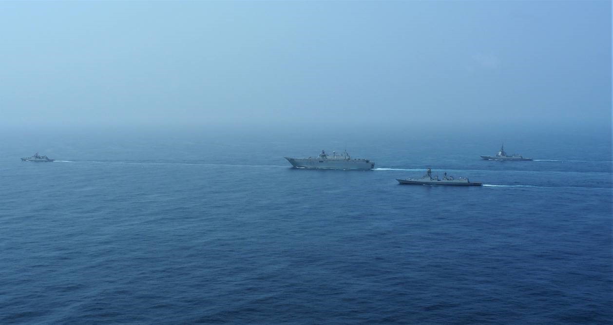 El “Juan Carlos I” y la fragata “Blas de Lezo” realizan ejercicios conjuntos con la marina india