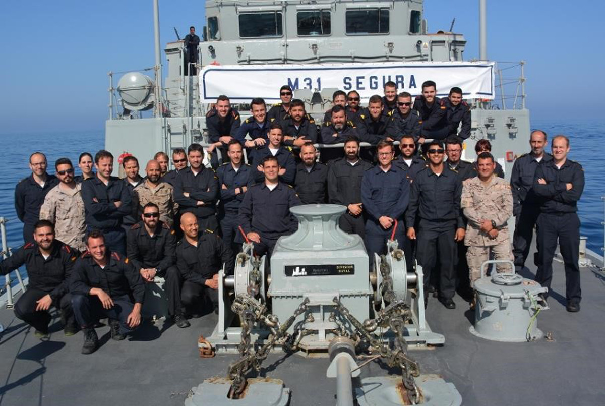 El cazaminas “Segura” regresa a Cartagena tras finalizar su misión de la OTAN