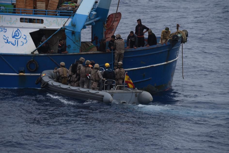 Primeros 30 días de la fragata “Numancia” en la lucha contra el tráfico ilegal de personas