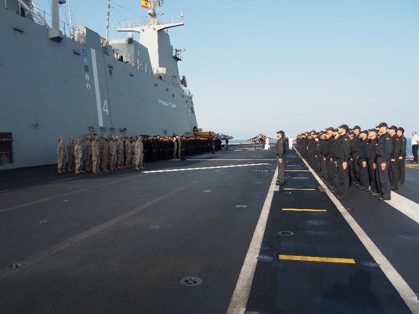 El LHD “Juan Carlos I” y la fragata “Blas de Lezo” finalizan su participación en la operación ISPUHEL