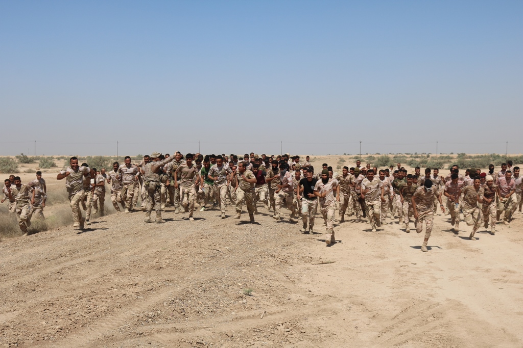 Las unidades iraquíes realizan por primera vez el test de condición física