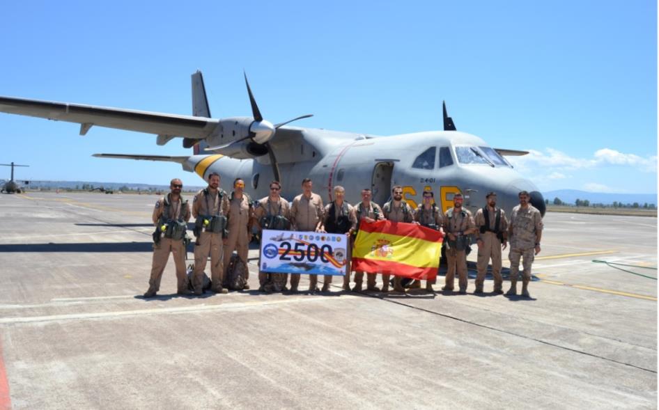 El avión D.4 VIGMA alcanza las 2.500 horas de vuelo en el Destacamento Grappa
