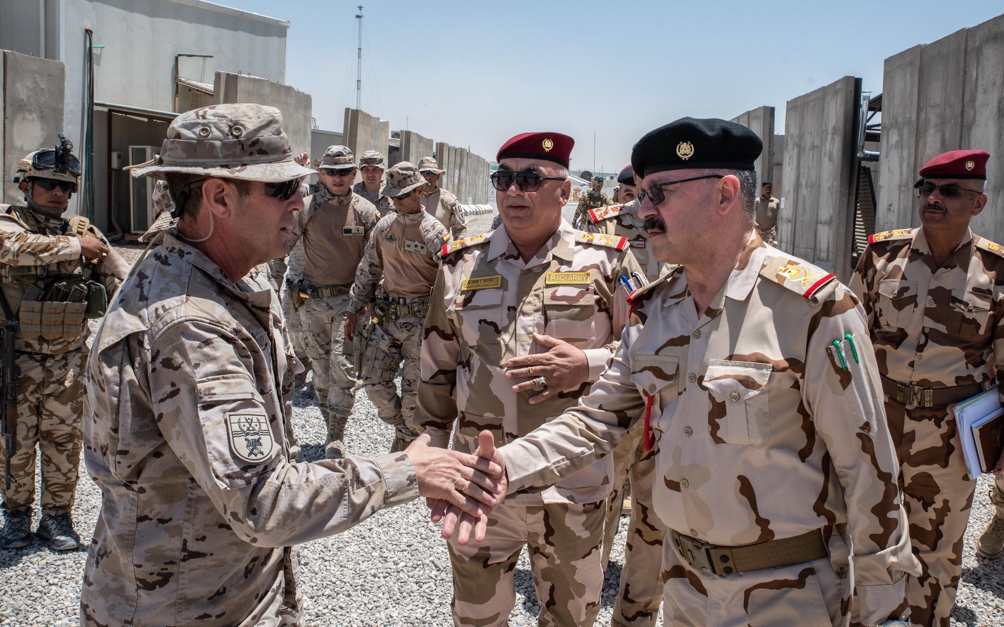 Visita del responsable de adiestramiento del Ministerio de Defensa iraquí