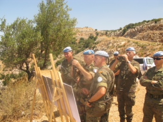El nuevo jefe de Estado Mayor de la Fuerza Interina de Naciones Unidas en Líbano (UNIFIL) visita el Sector Este