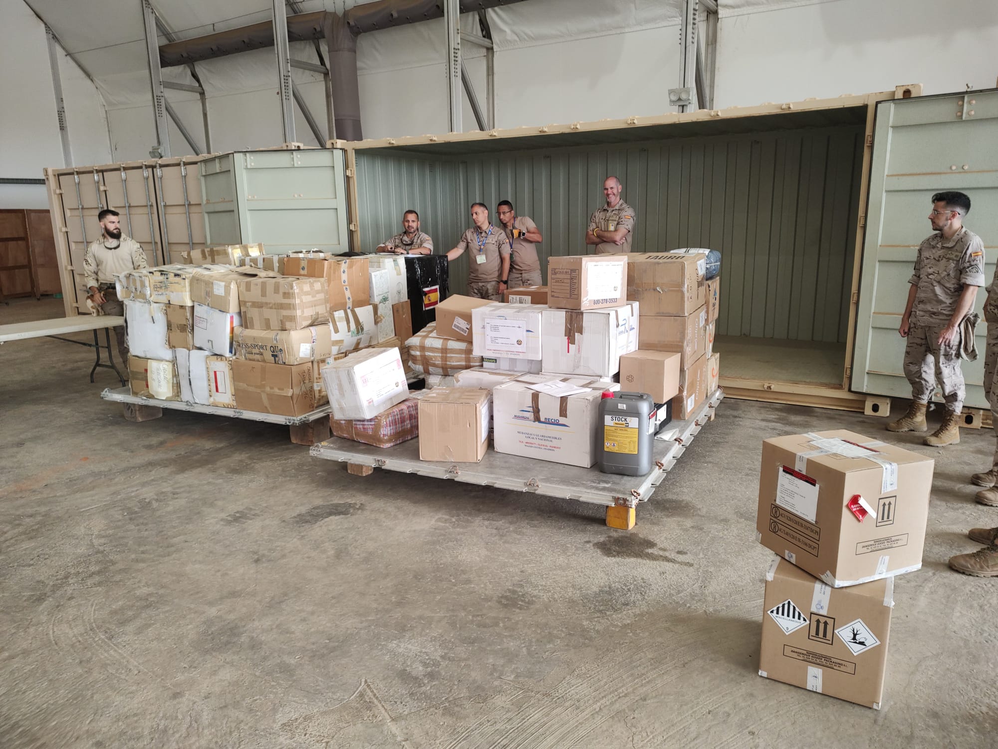 Clasificación del material recibido en el DAT Marfil