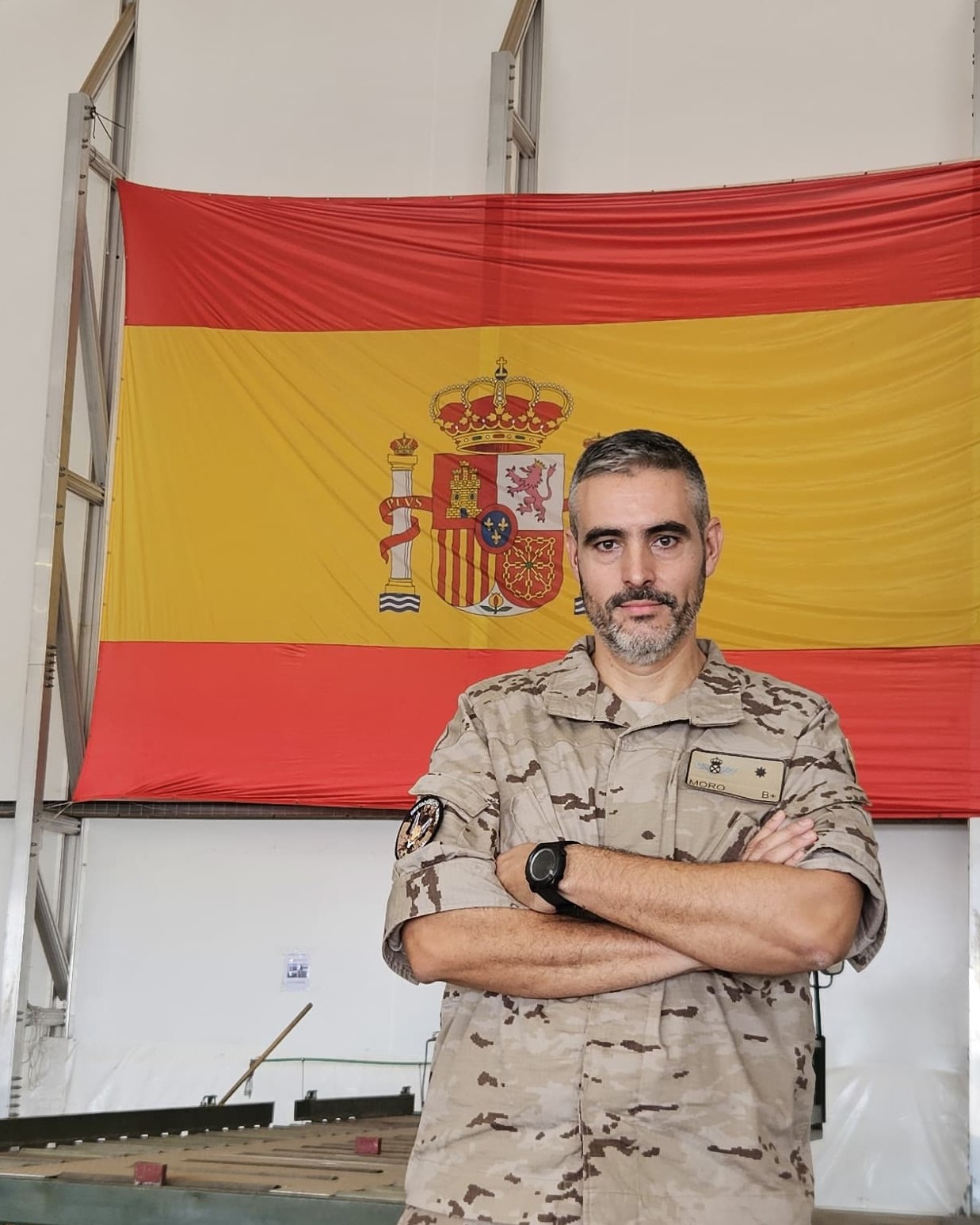 Comandante Enrique Rodríguez Moro, jefe del 48º contingente