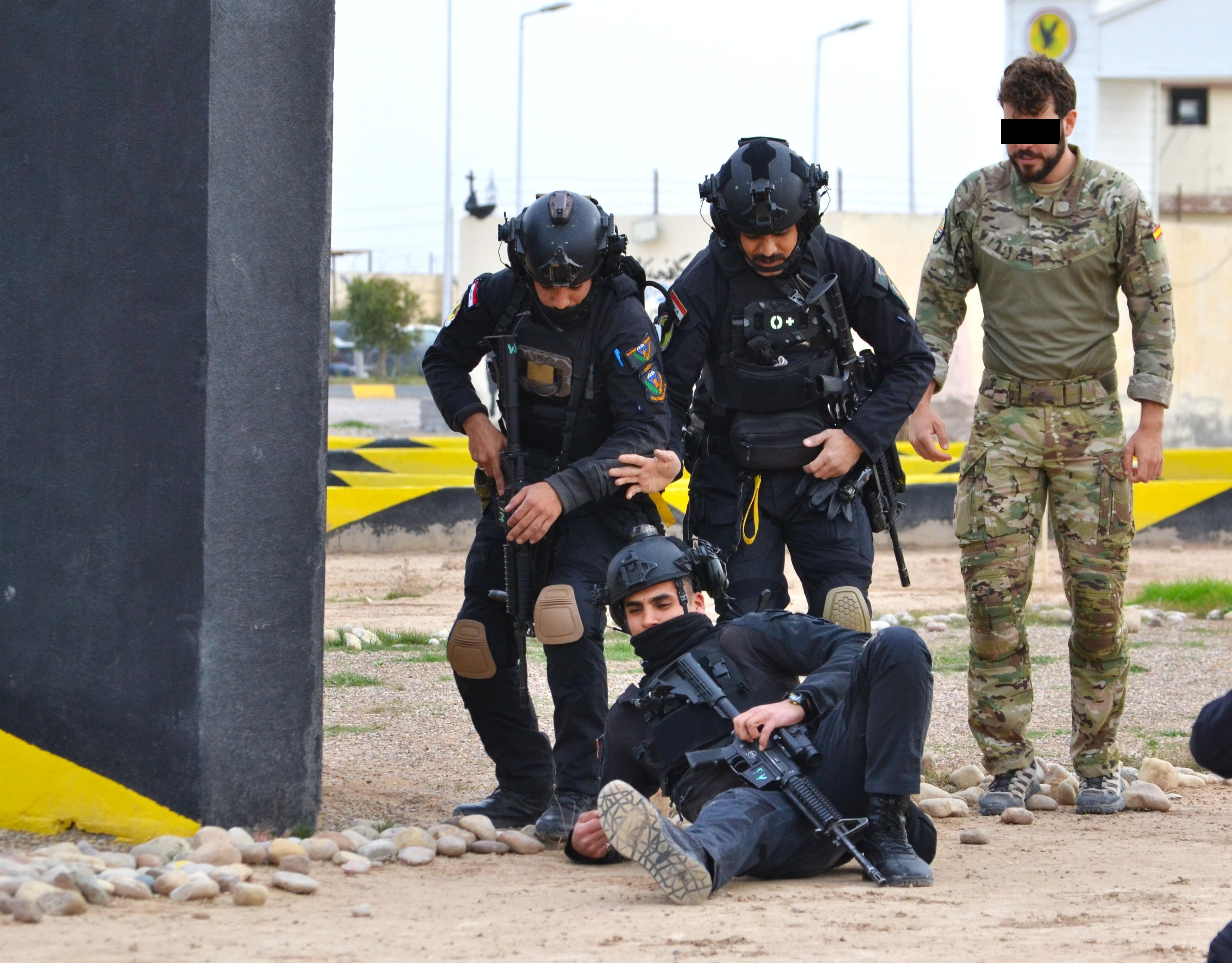 Ejercicio de Tactical Combat Casualty Care con personal del CTS