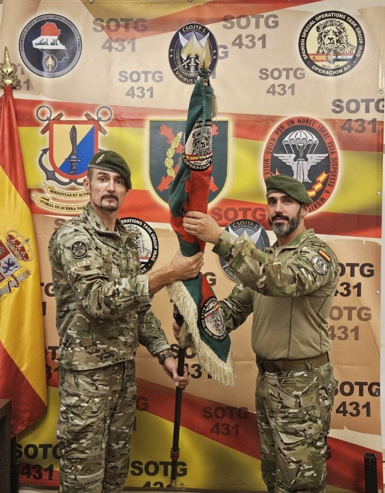 Relevo de banderín de operaciones del SOTG