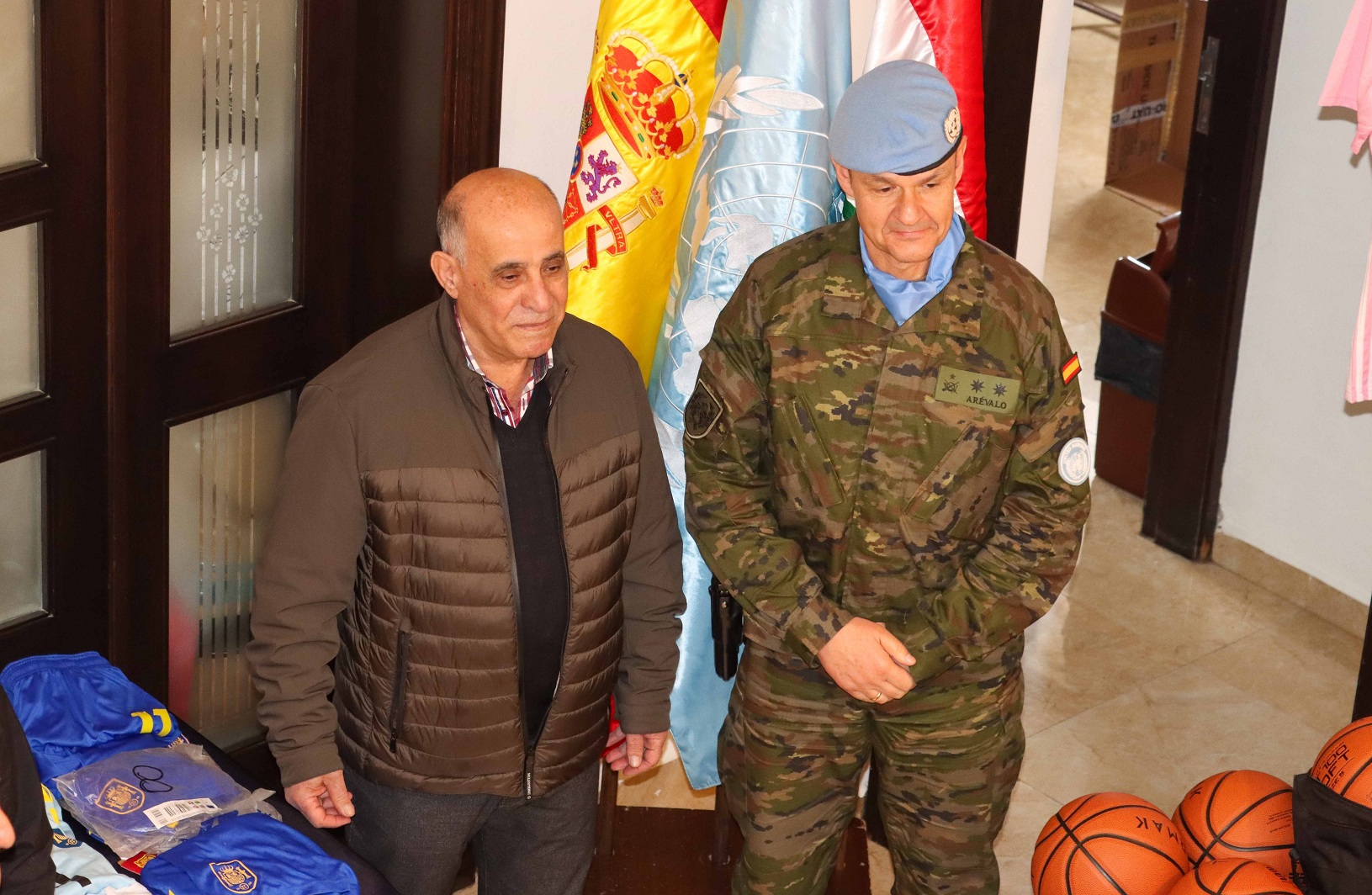 Alcalde y teniente coronel Arévalo