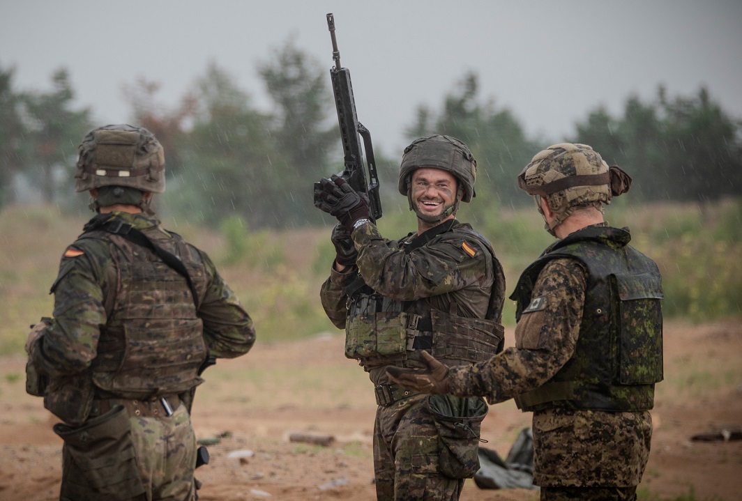 El teniente coronel Díaz Simón en Letonia