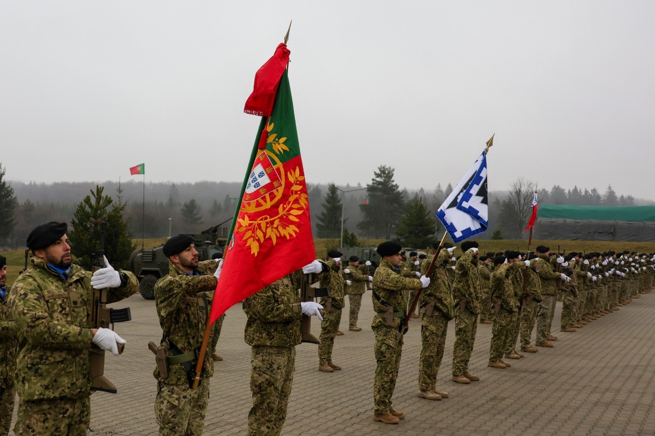 Formación fuerzas de Portugal en parada militar