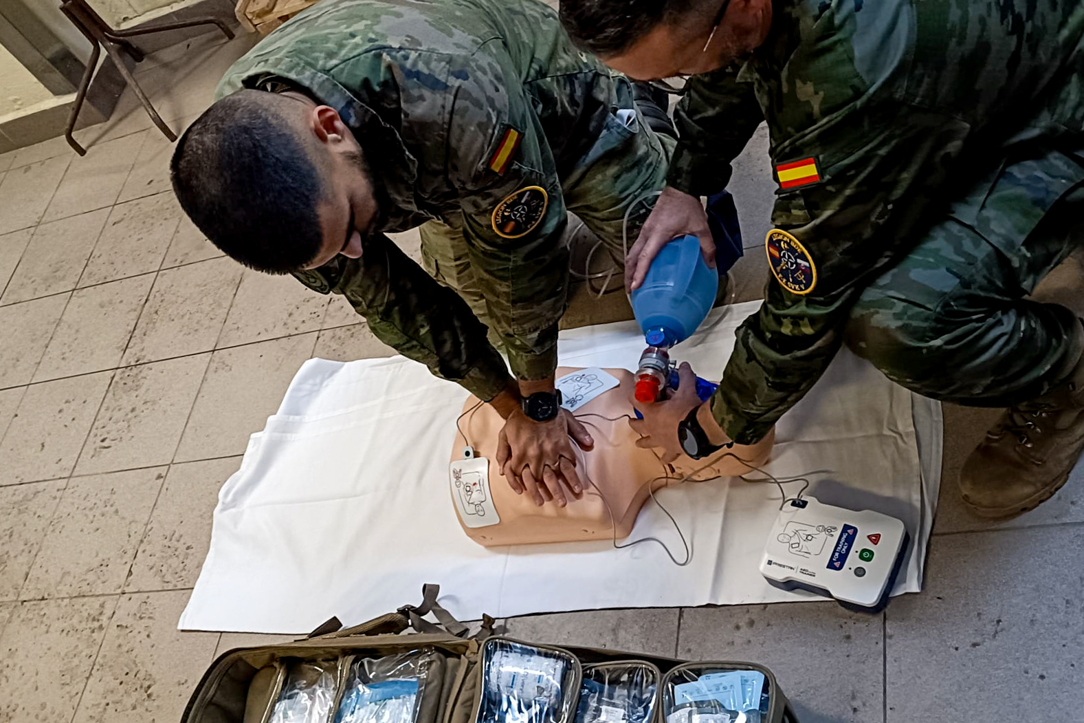 Práctica reanimación cardiopulmonar