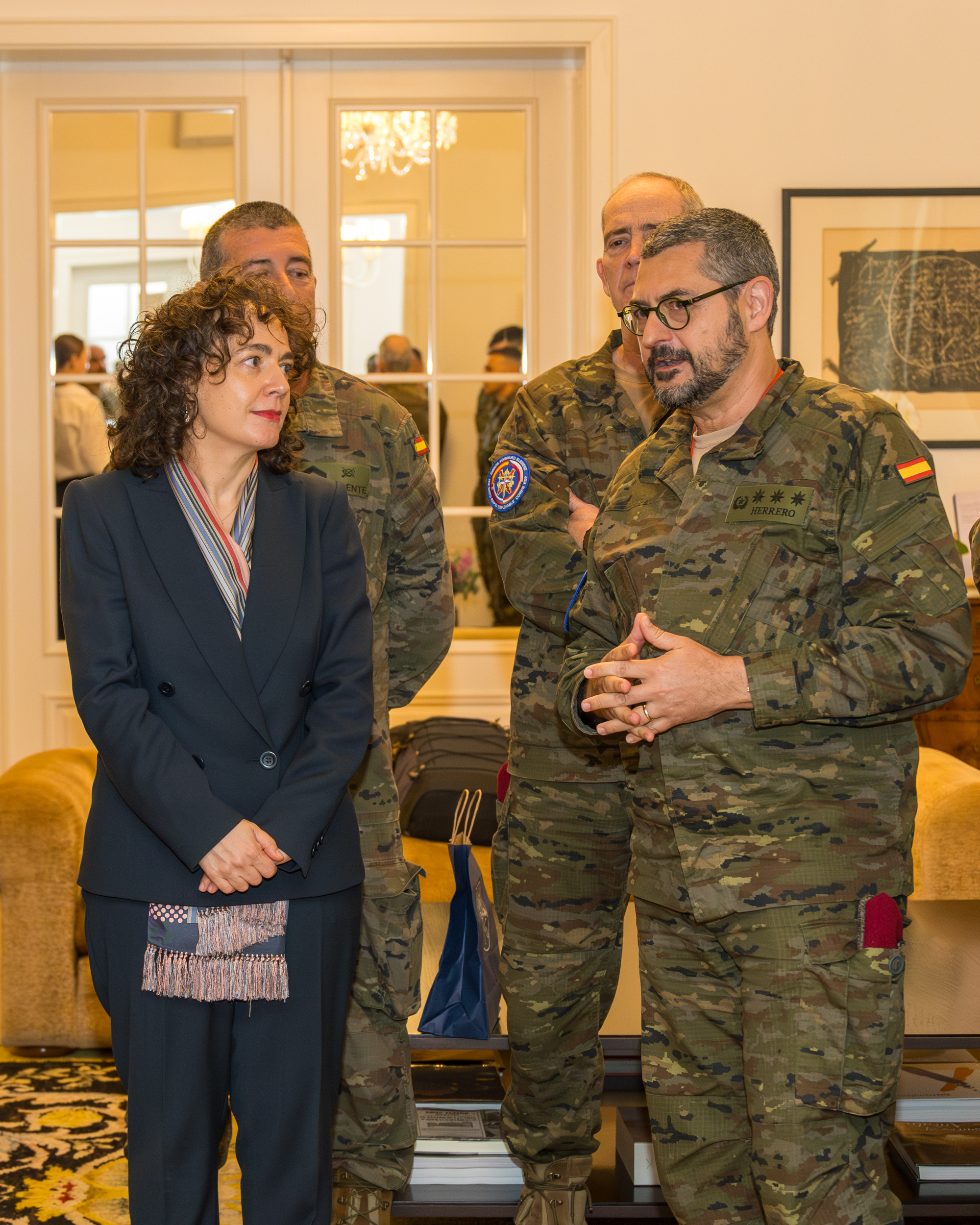 Coronel Pérez Herrero. Recepción en Embajada española en Eslovaquia