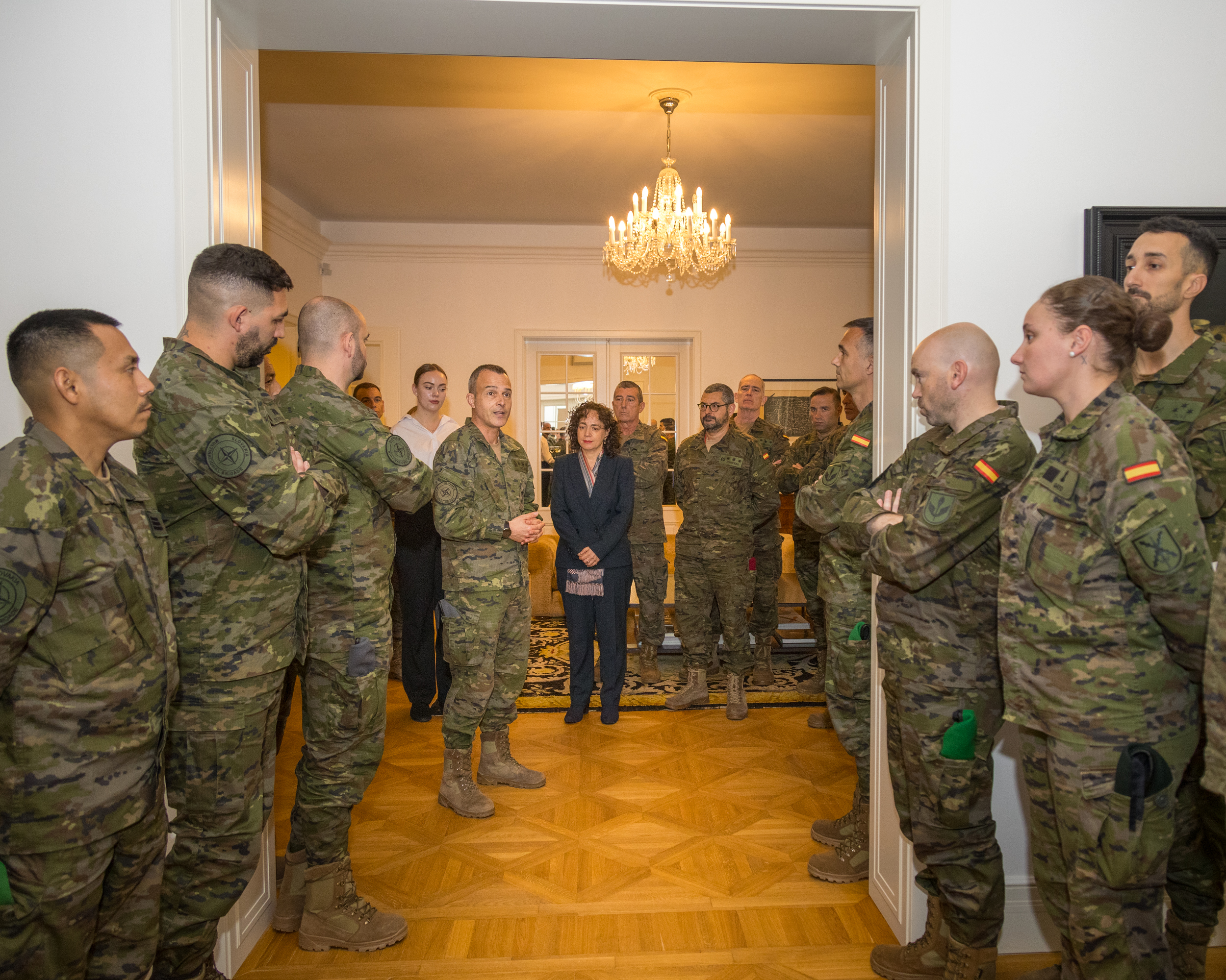 Coronel Martinez Victoria. Recepción en Embajada española en Eslovaquia