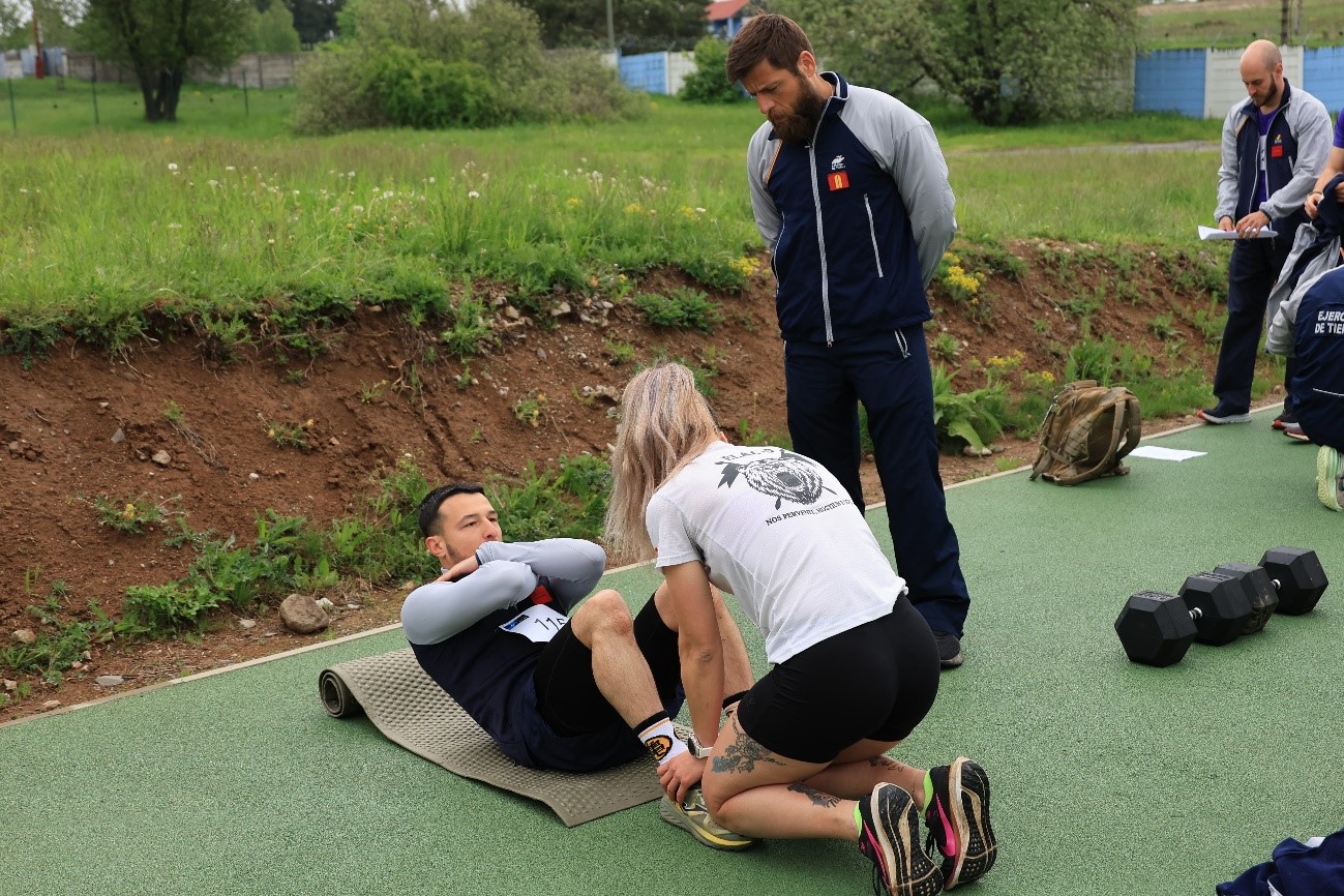 Prueba de flexiones de tronco