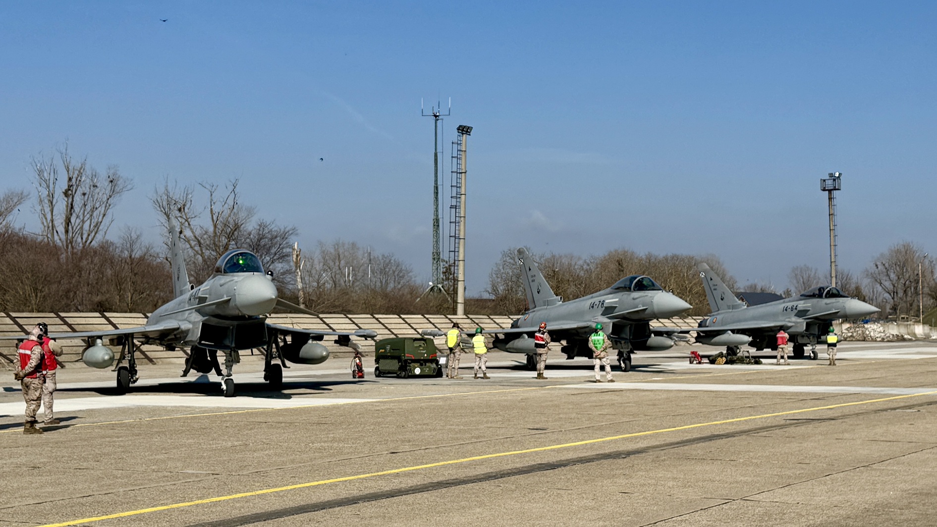 Tres Eurofighter del DAT ‘Paznic’