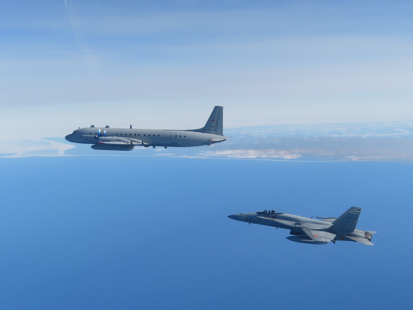 Aeronave interceptada en misión A-Scramble