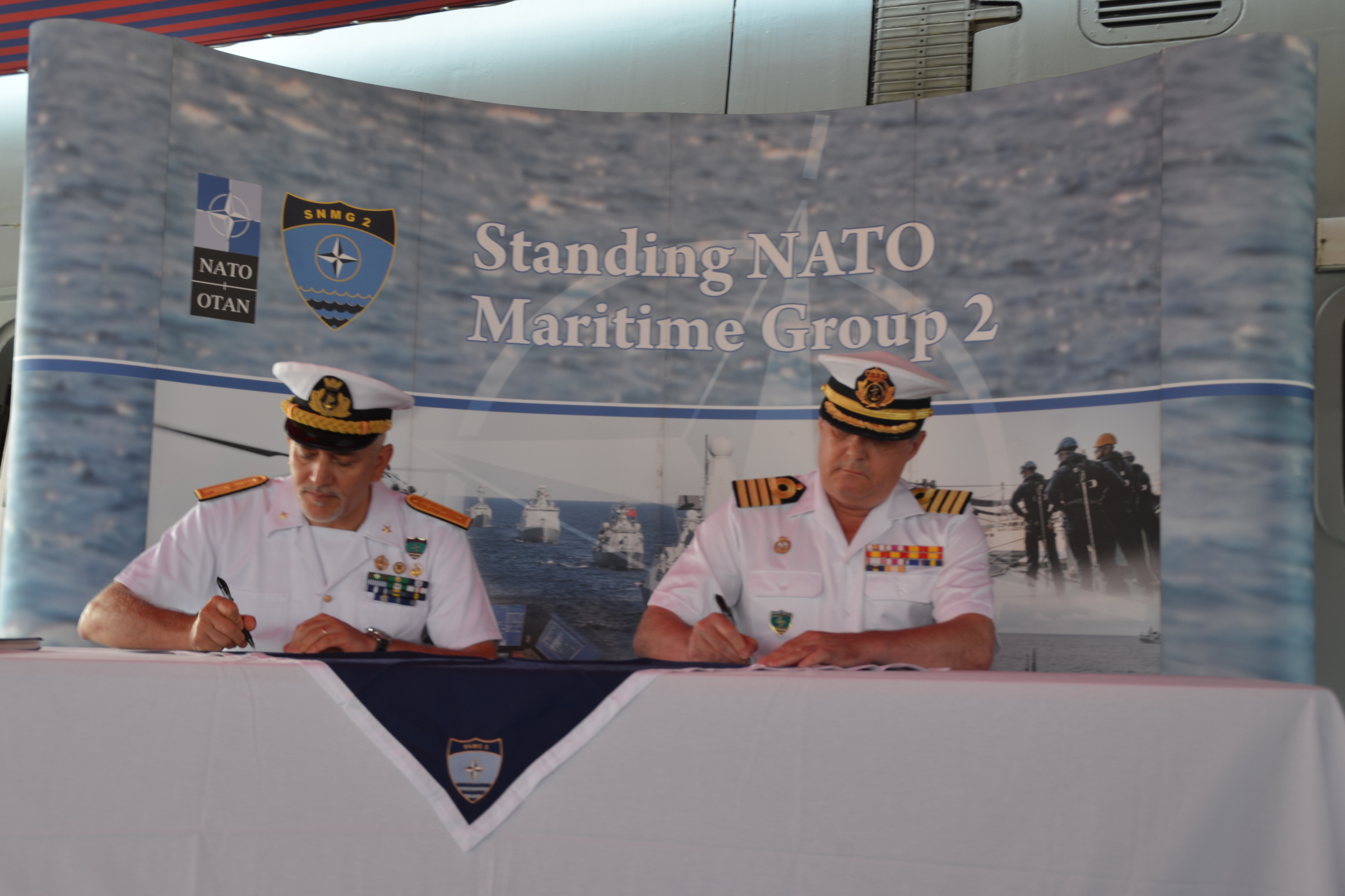 Relevo de mando de la Agrupación Naval Permanente de la OTAN n° 2