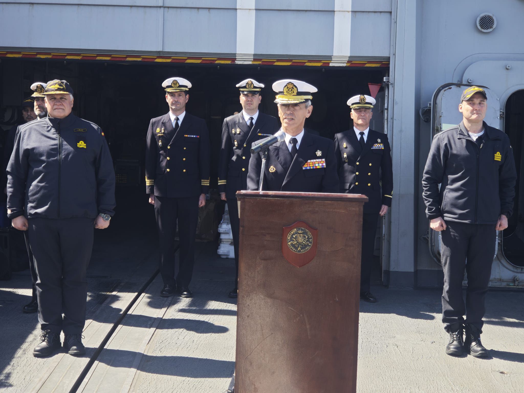 Palabras de bienvenida del ALARFER, vicealmirante Vicente Rubio Bolívar
