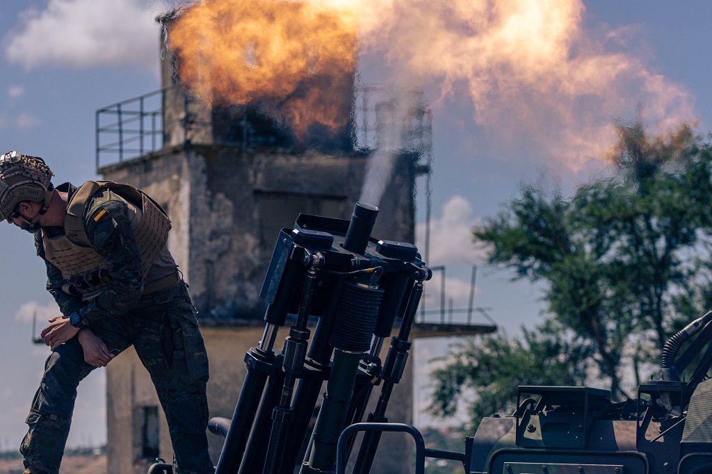 Fuego de mortero de 81 mm