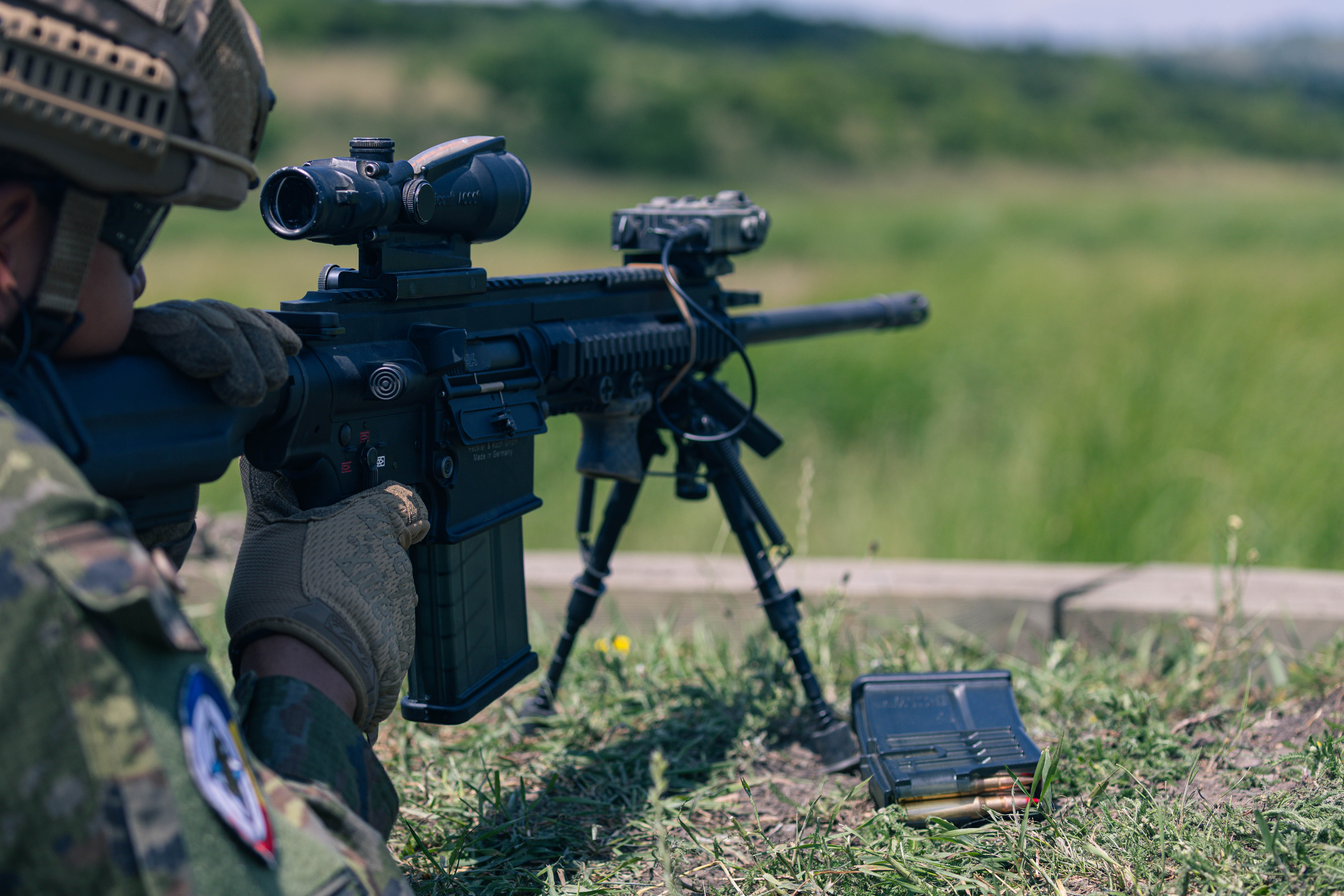 Tiro con el fusil de asalto HK417