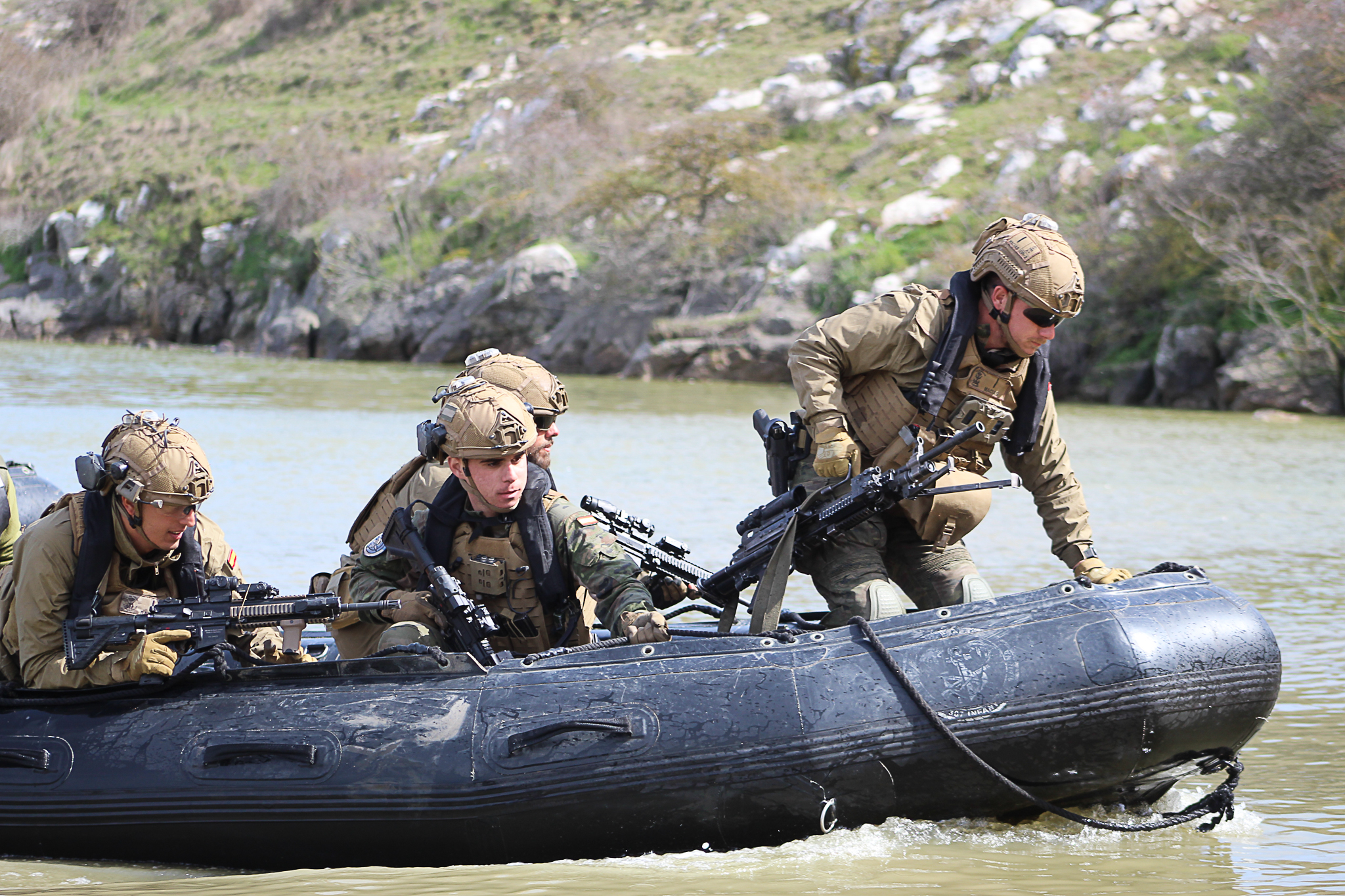 Desembarco en zona del delta de Danubio