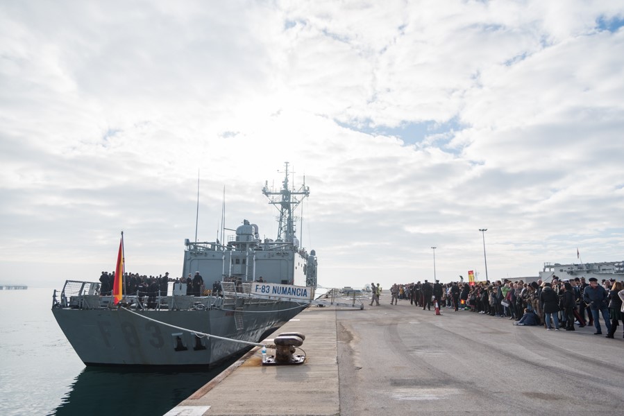 La fragata ‘Numancia’ pone rumbo hacia el océano Índico para participar en la operación Atalanta