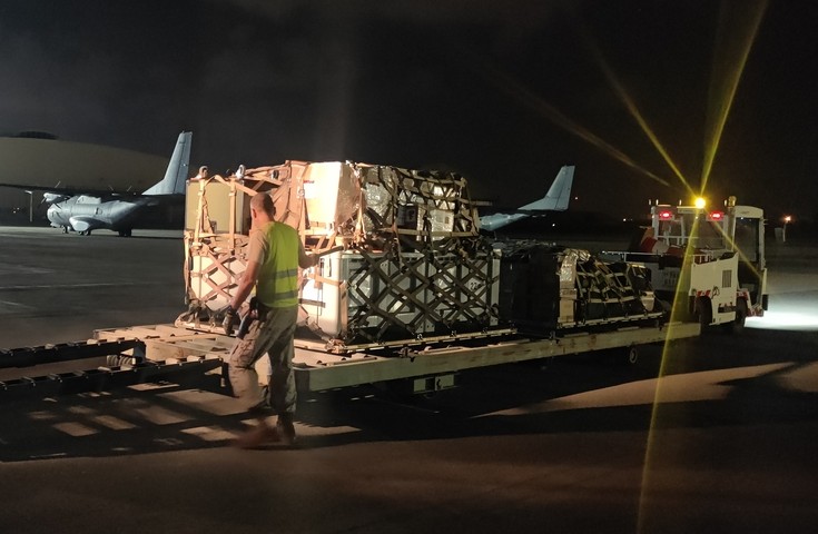  Descarga de material de donación en el DAT ´Orión´ proveniente de territorio nacional 