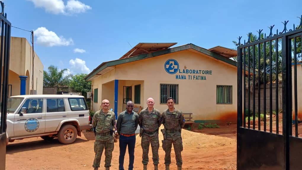El contingente de EUTM RCA con el Doctor Cédric