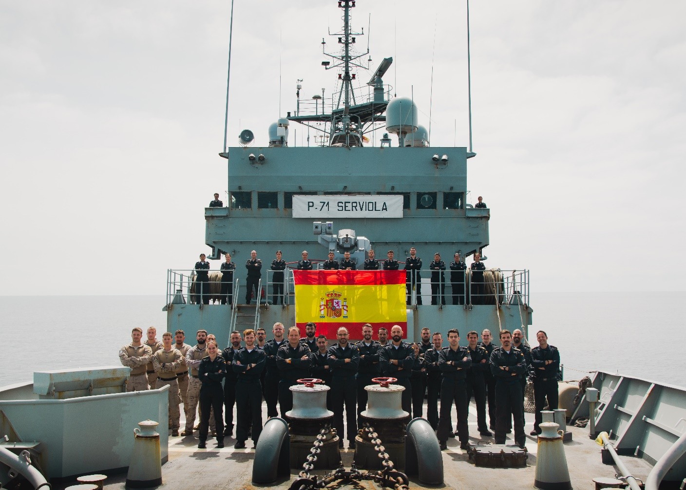 Dotación del P.A. ´Serviola´ durante su MSO