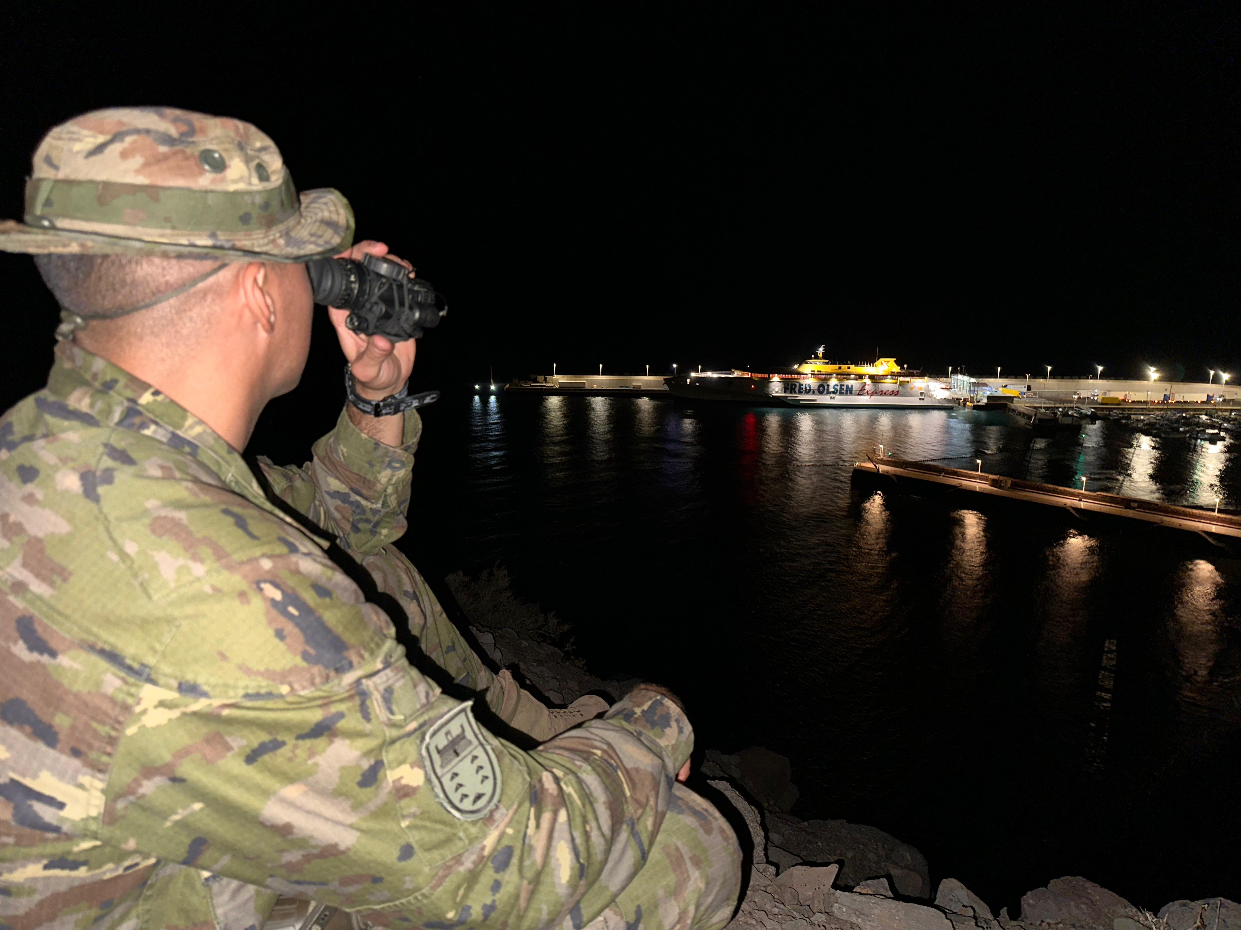 Vigilancia nocturna Puerto de las Nieves