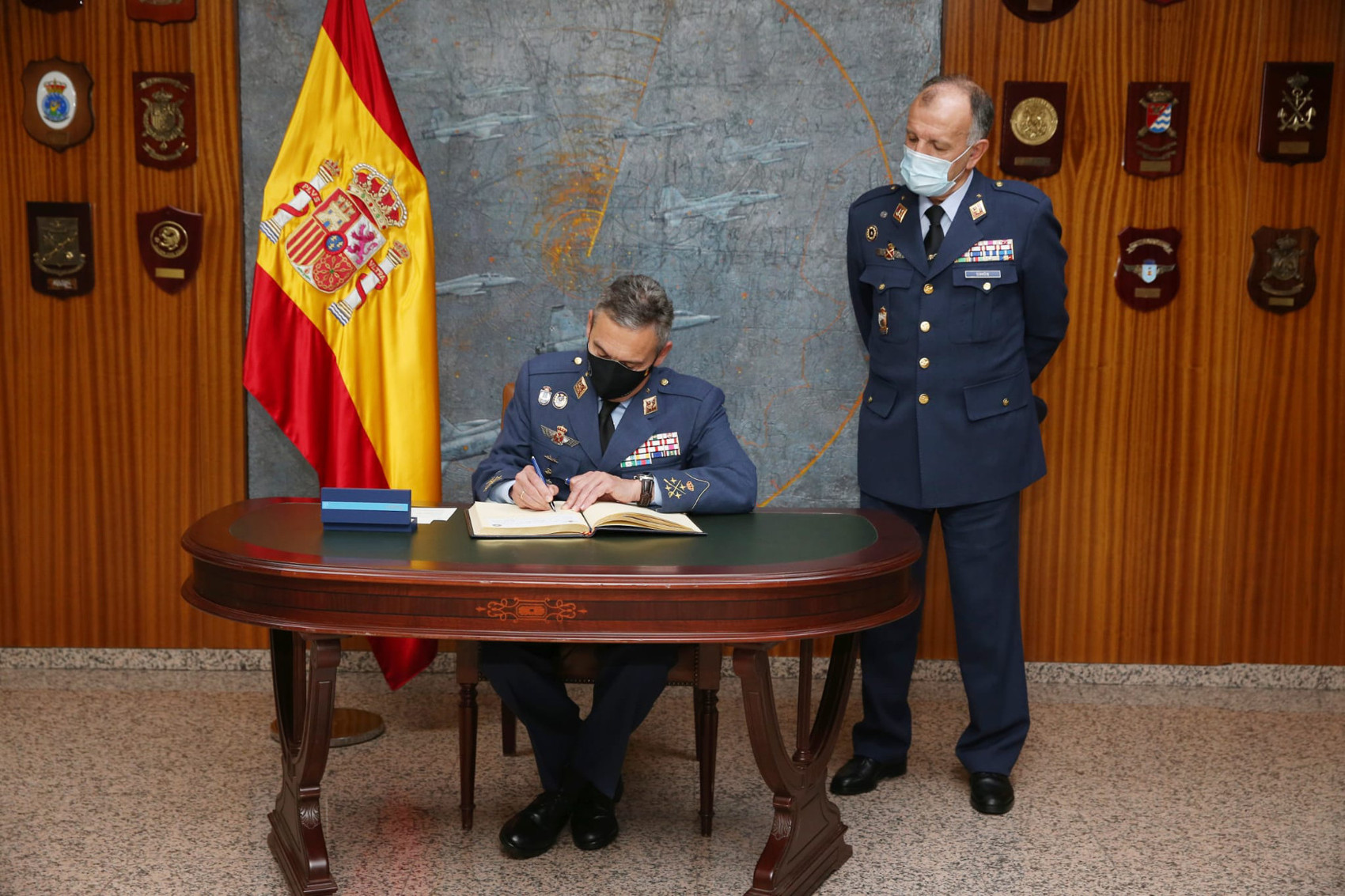 Spain's CHOD signing MOA's honour book