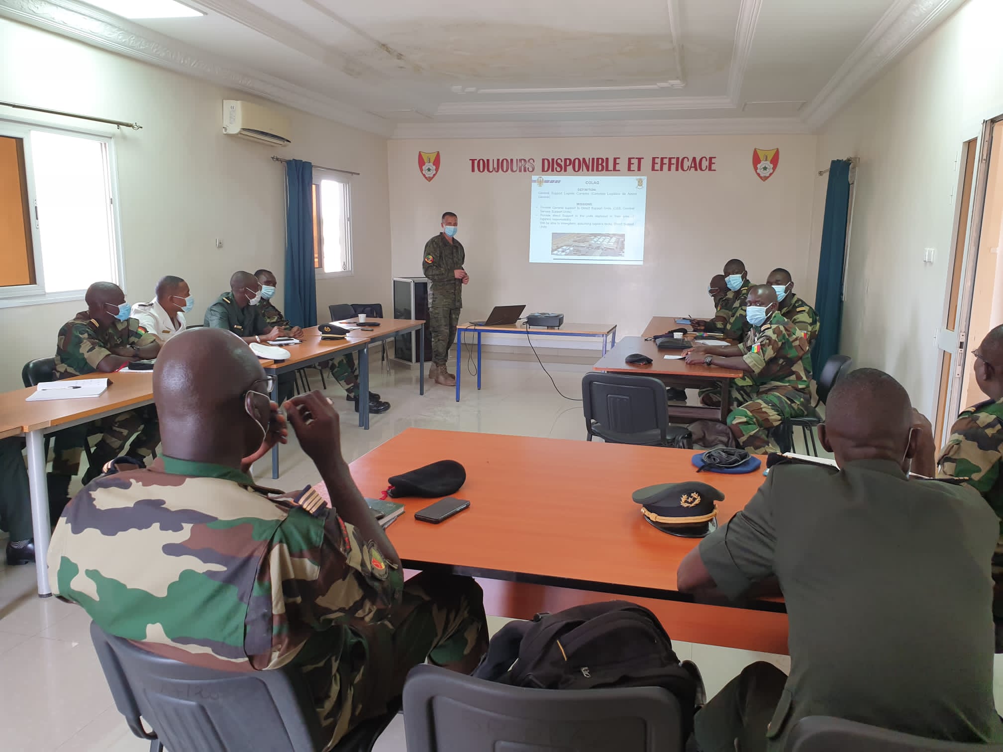Sesión de Formación a las Fuerzas Armadas Senegalesas