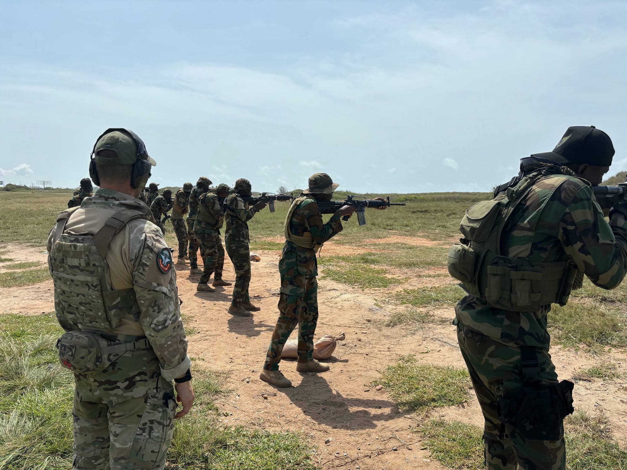 Entrenamiento con fuego real