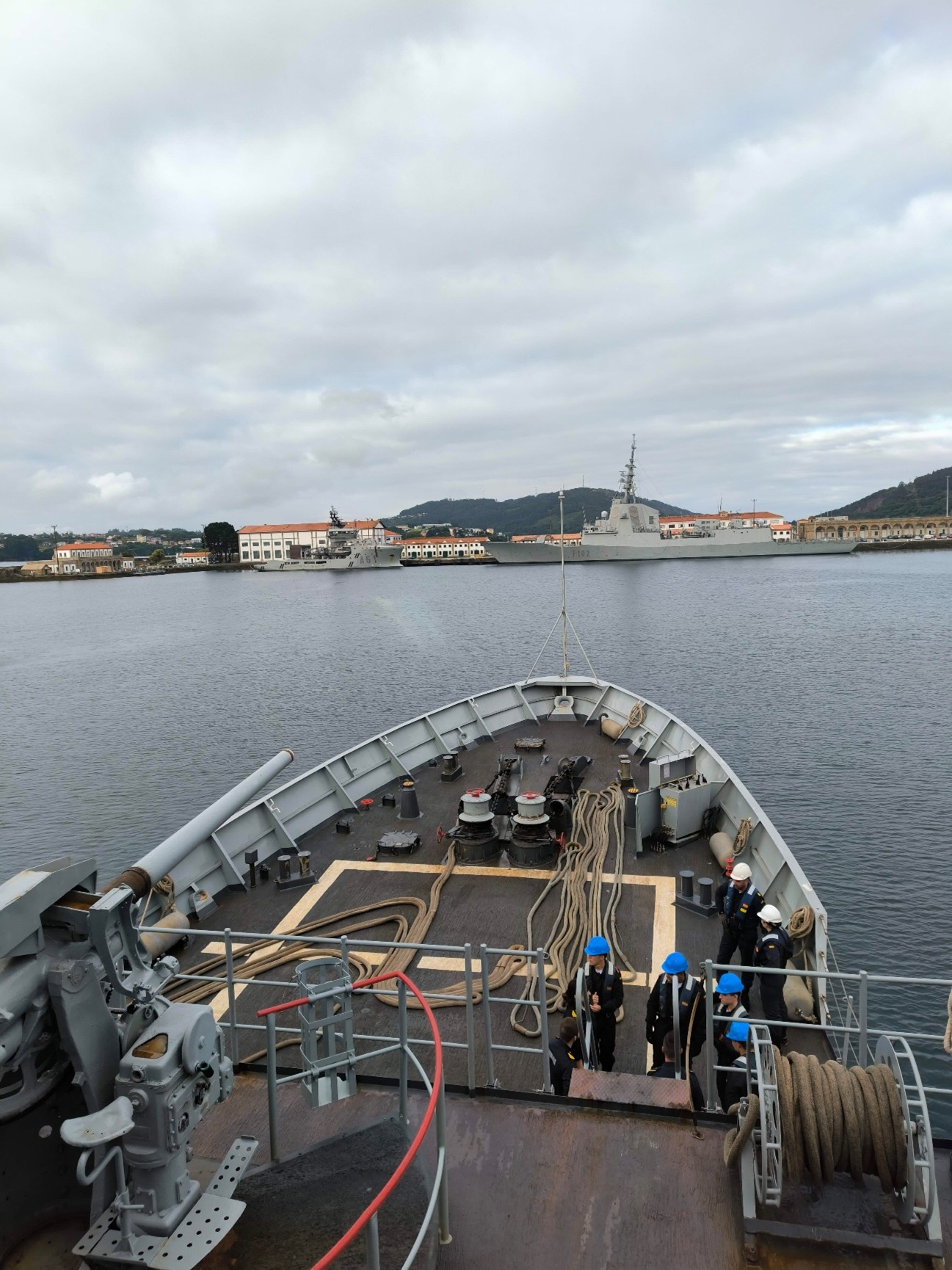 Patrullero ‘Atalaya’ realizando salida del Arsenal de Ferrol