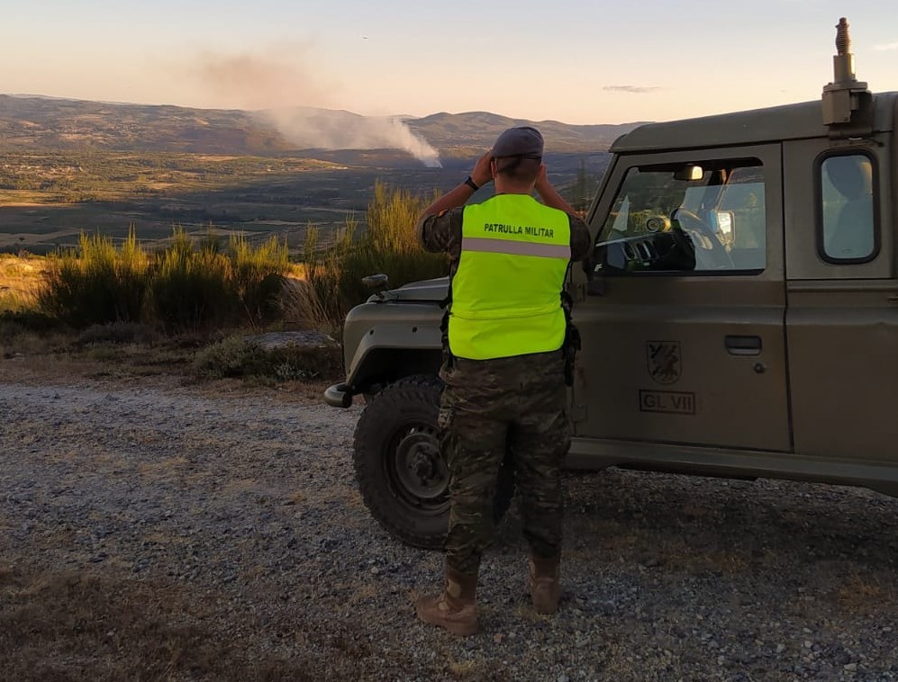 Los militares han vigilado los montes gallegos