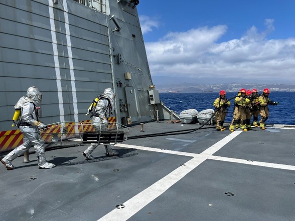 Adiestramiento en Contraincendios y rescate de tripulaciones de vuelo