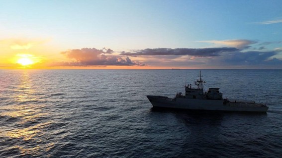 El Patrullero ‘Vigia’ en la mar durante su patrulla
