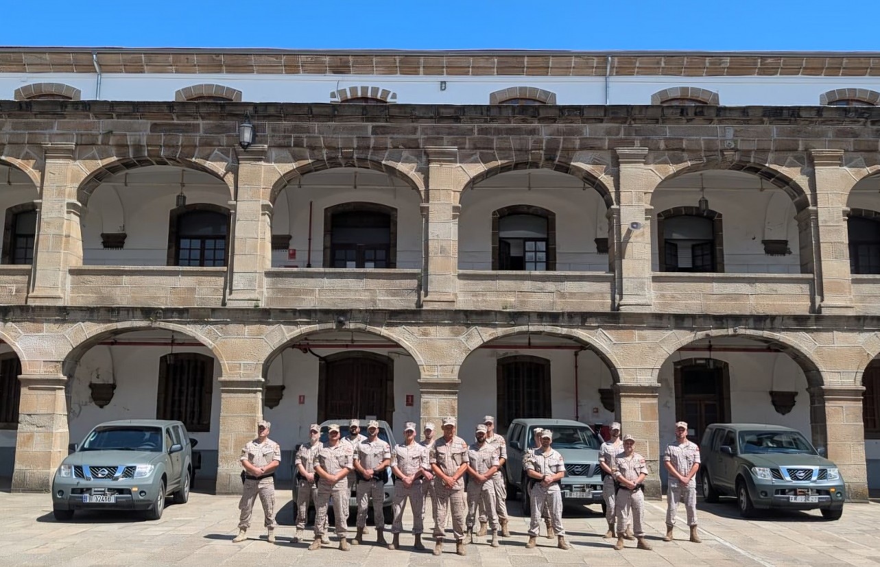 Parte del personal desplegado en el 'Centinela Gallego'