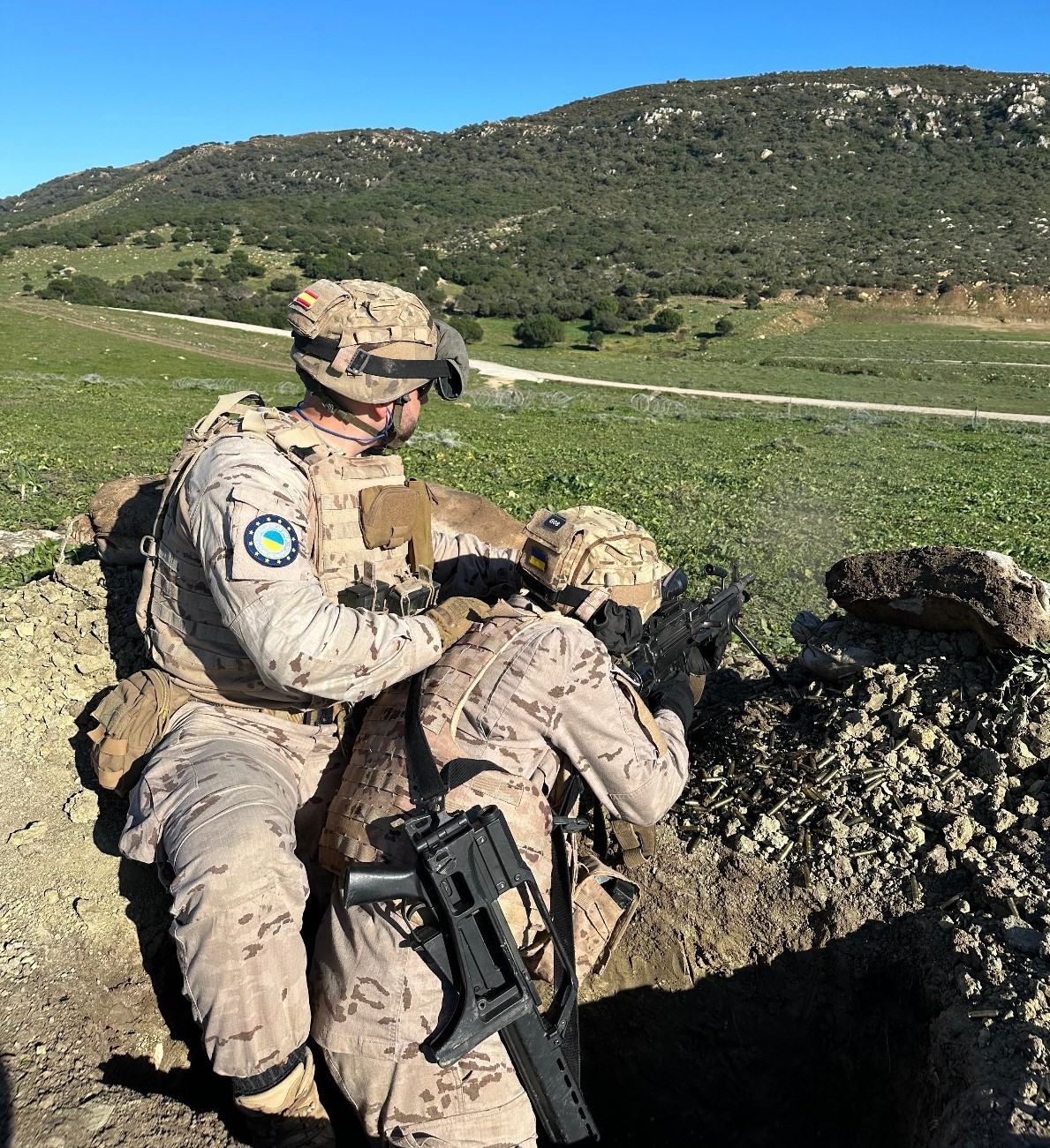 Formación de militares ucranianos en Basic Recruit, en Cádiz