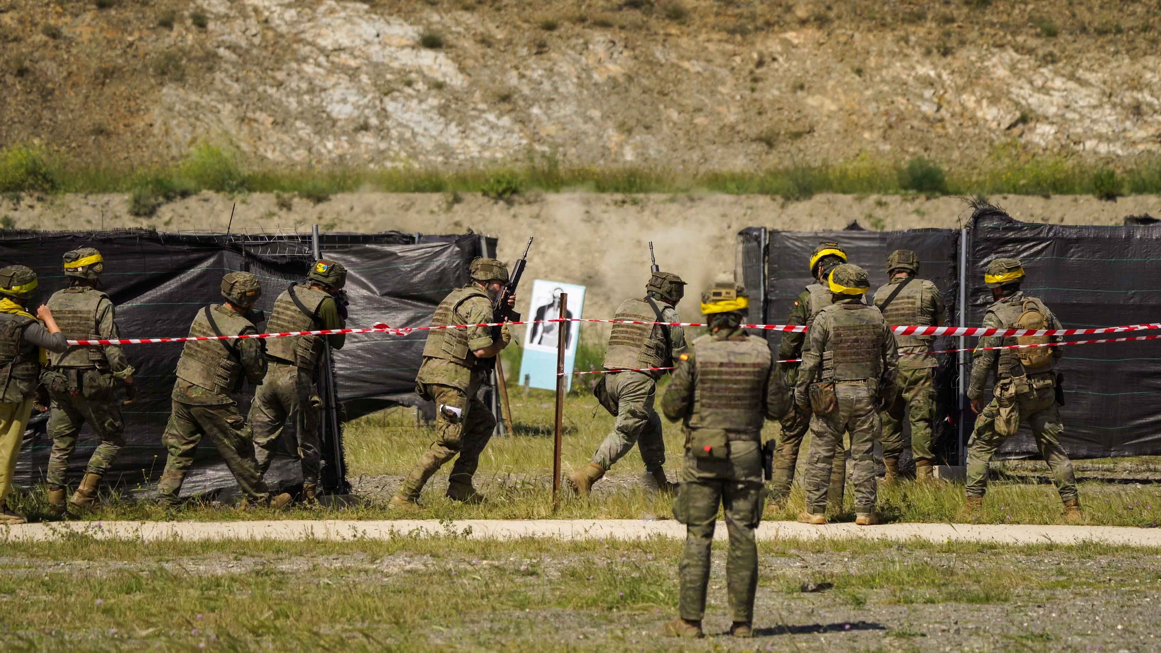 Formación de militares ucranianos en Squad Commander, en Gerona