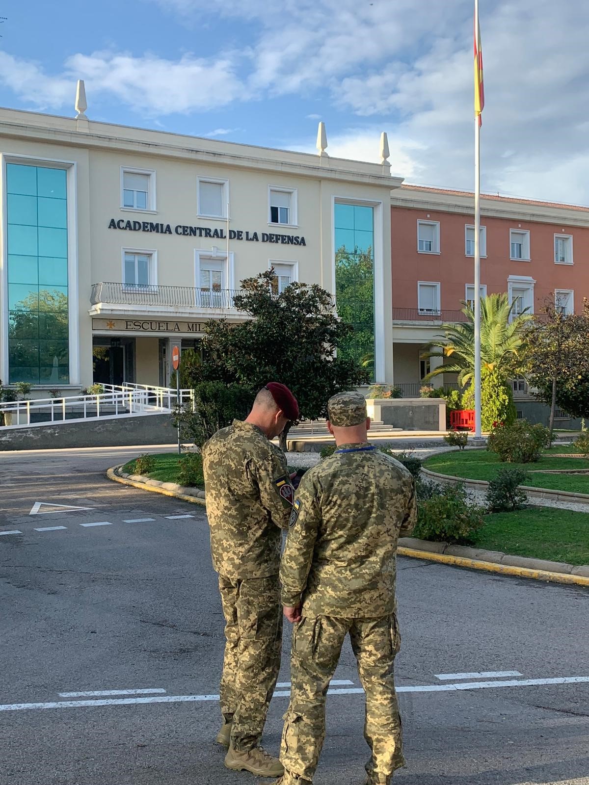 Alumnos ucranianos en la Academia Central de la Defensa